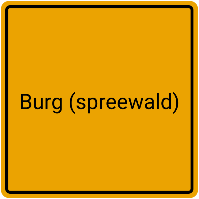 Meldebestätigung Burg (Spreewald)